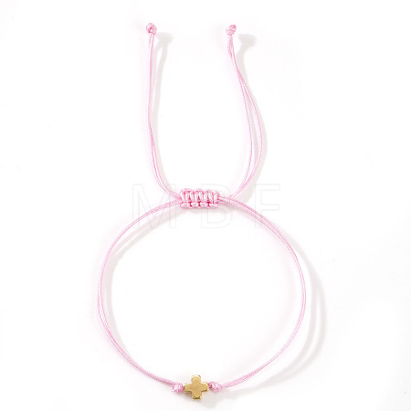 Adjustable Polyester Cord Braided Bracelets EW2287-5-1