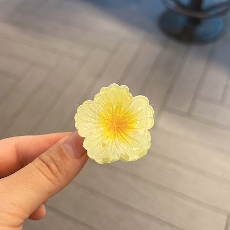 Flower Plastic Claw Hair Clips PW-WG3FA62-34-1