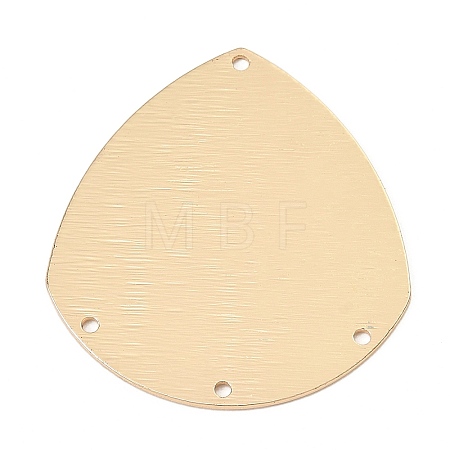 Brass 4-Hole Teardrop Chandelier Component Links KK-E805-02G-1