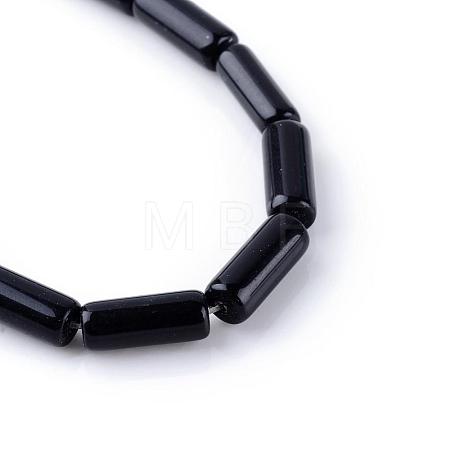 Natural Obsidian Bead Strands G-R356-54-1