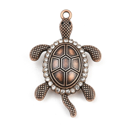 Alloy Crystal Rhinestone Big Pendants AL-CBA2376-24R-1