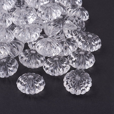 Transparent Acrylic Beads X-PL712Y-1-1