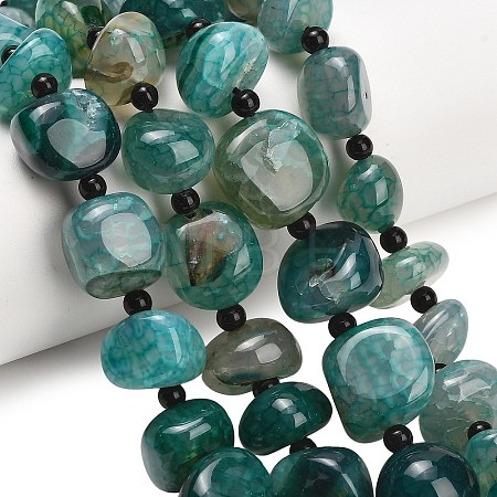 Natural Dragon Veins Agate Beads Strands GG-L001-I01-01C-1