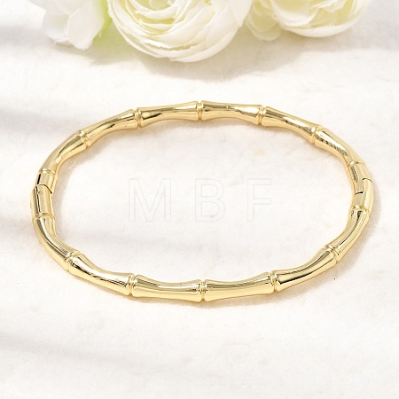 Bamboo Brass Hinged Bangles for Women BJEW-H639-05B-G-1