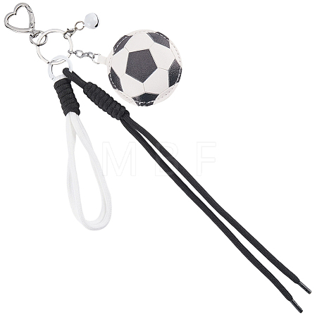 1Pc Sports ThemePU Leather Keychains KEYC-SP0001-67B-1