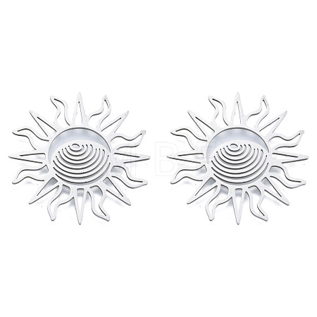Non-Tarnish 201 Stainless Steel Filigree Joiners STAS-N090-LA950-1-1