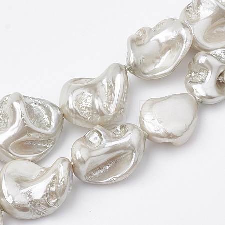 Shell Pearl Beads Strands BSHE-Q031-15G-1