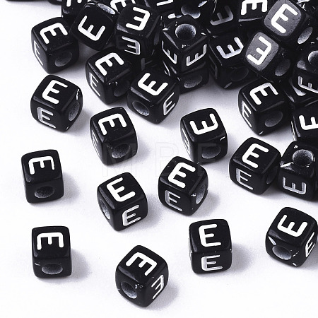 Opaque Acrylic Beads SACR-N002-01E-1