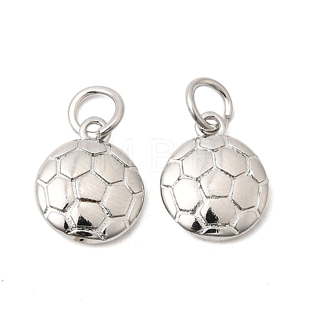 Sports Brass Charms KK-A289-04C-P-1