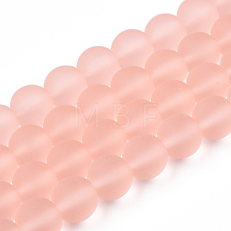 Transparent Glass Beads Strands GLAA-T032-T10mm-MD10-1