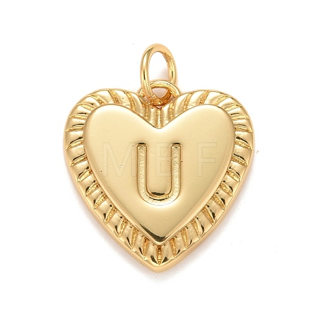 Rack Plating Real 18K Gold Plated Brass Pendants KK-E260-01G-U-1