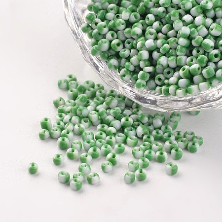 12/0 Opaque Colours Seep Glass Beads SEED-M008-C49-1