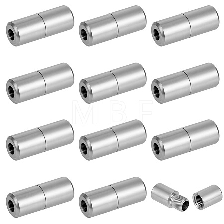 12Pcs Stainless Steel Screw Clasps STAS-BC0004-25C-1