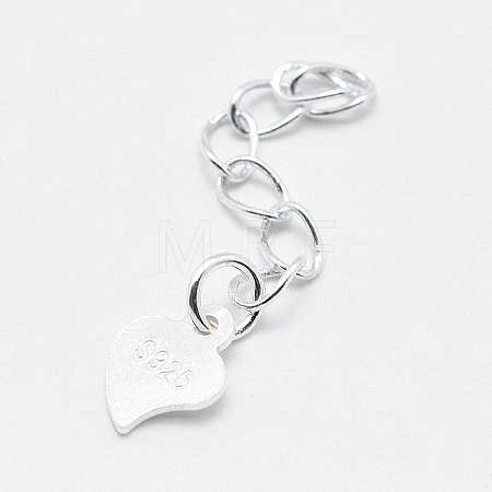 925 Sterling Silver Extender Chains STER-F032-10S-1