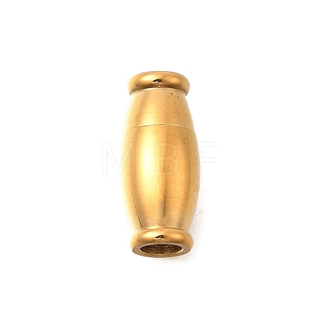 Barrel 304 Stainless Steel Magnetic Clasps STAS-D382-03B-G-1