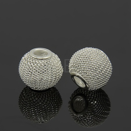 Iron Wire Mesh Beads IFIN-16D-S-1