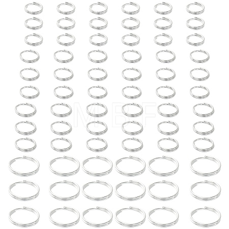300Pcs 4 Style Iron Split Rings IFIN-YW0003-33-1