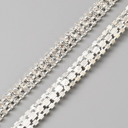 3 Yards Glass Rhinestone Trimming DIY-WH0671-320B-1