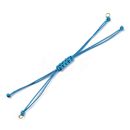 Korean Waxed Polyester Cord Braided Bracelets X1-MAK-T010-04G-1