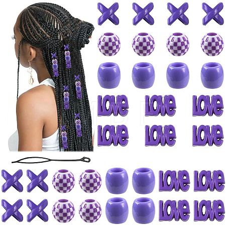 Acrylic Hair Coil Cuffs FIND-FZC0005-004B-02-1