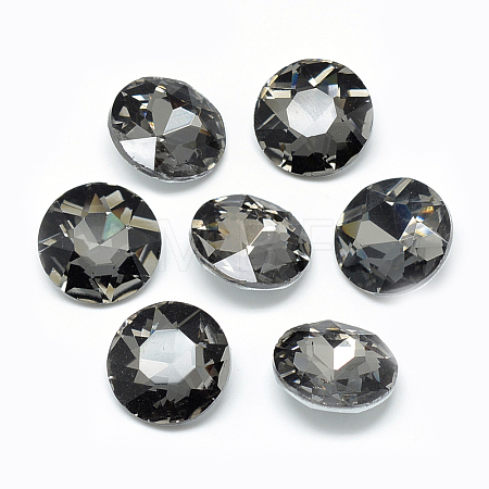Pointed Back Glass Rhinestone Cabochons RGLA-T029-8mm-07-1
