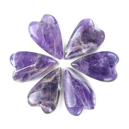 Natural Amethyst Pendants G-D087-02C-1