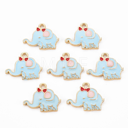 Alloy Enamel Pendants ENAM-N048-007A-1