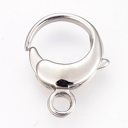 Tarnish Resistant 304 Stainless Steel Lobster Claw Clasps STAS-I082-16P-02-1
