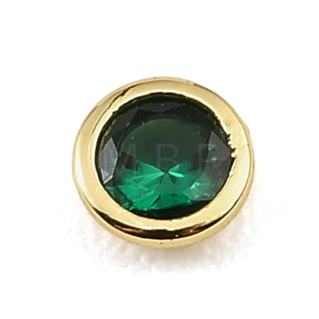Brass Pave Cubic Zirconia Cabochons CU-CBA30E8-03G-08-1