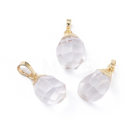 Natural Quartz Crystal Pendants G-G845-07G-06-1