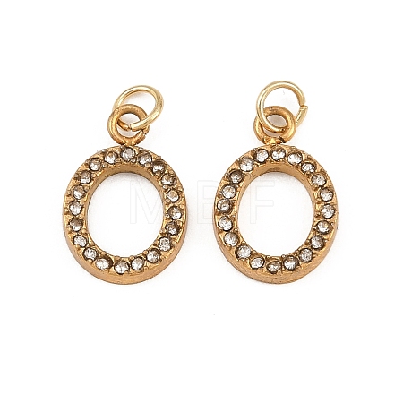 304 Stainless Steel Rhinestone Pendants STAS-N133-03A-G-1