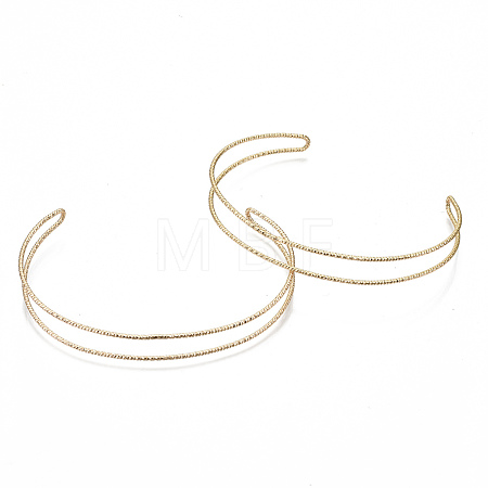 Brass Cuff Bangles Making KK-S354-279-NF-1