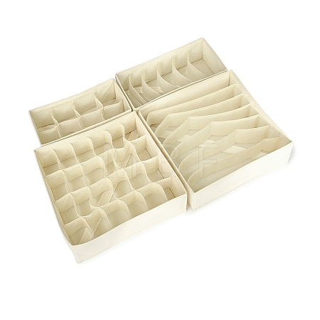4Pcs Non-woven Fabrics Drawer Organizer Set AJEW-C047-02B-1