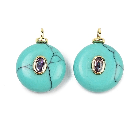 Synthetic Turquoise Pendants X-KK-B157-42G-09-1