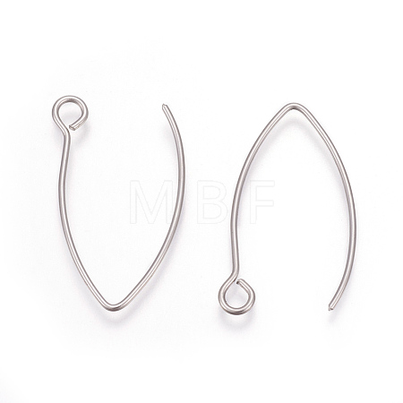 Tarnish Resistant 304 Stainless Steel Earring Hooks STAS-L216-03A-P-1
