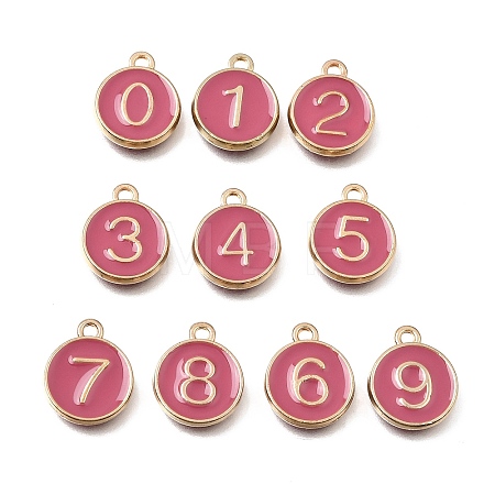 Alloy Enamel Charms ENAM-T010-07K-1