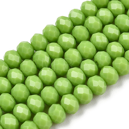 Opaque Solid Color Glass Beads Strands EGLA-A034-P3mm-D30-1