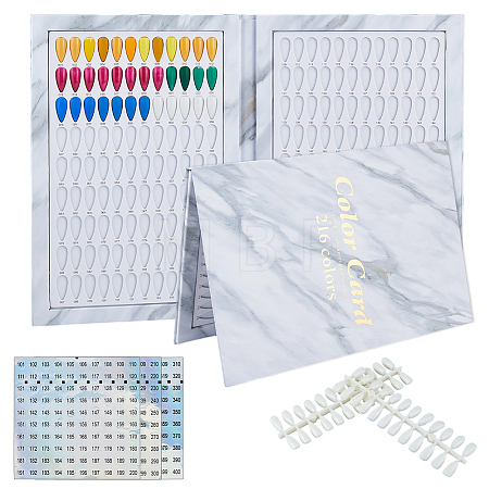 Plastic with Paper Nail Tips MRMJ-FH0001-68B-1