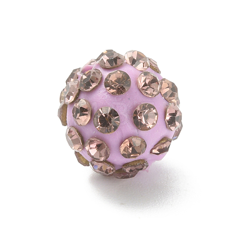 Rhinestone Pave Disco Ball Beads RB-TAC0002-02A-10-1