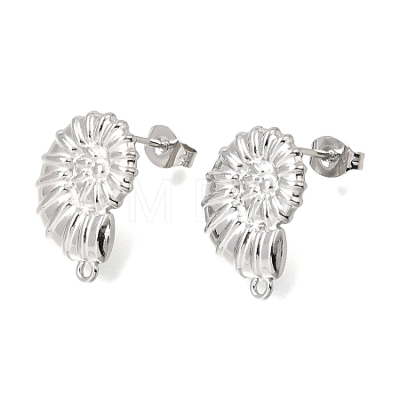 304 Stainless Steel Stud Earring Findings STAS-D391-04A-P-1