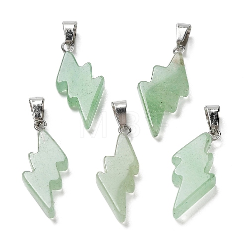 Natural Green Aventurine Pendants G-C057-01P-02-1