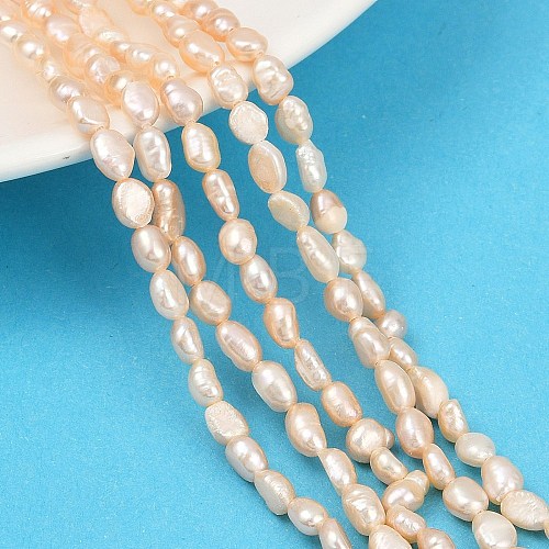 Natural Cultured Freshwater Pearl Beads Strands PEAR-P064-20G-03D-1