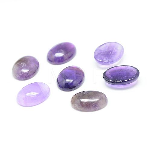 Natural Amethyst Gemstone Cabochons G-T020-13x18mm-26-1