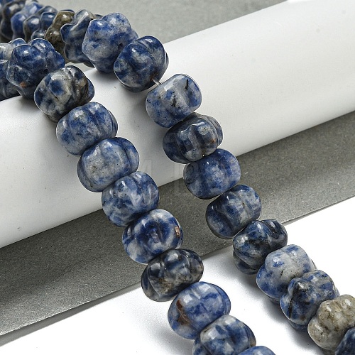 Natural Blue Spot Jasper Beads Strands G-G142-A13-01-1