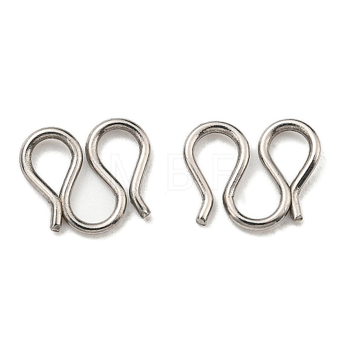 304 Stainless Steel S-Hook Clasps STAS-G310-13P-1