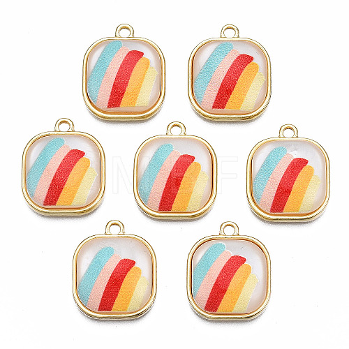 Resin Pendants PALLOY-N161-005-NR-1