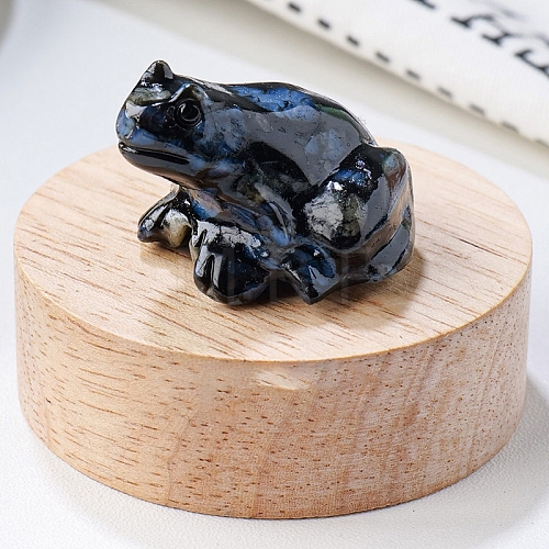 Natural Labradorite Carved Healing Frog Figurines PW-WG28161-23-1