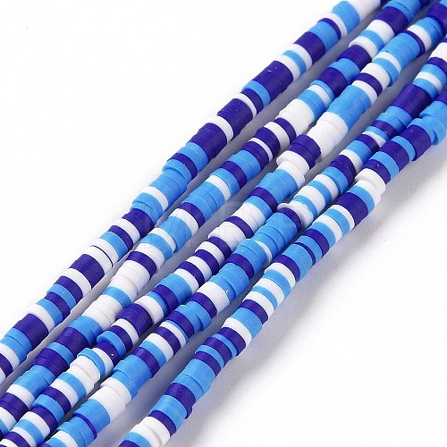 Handmade Polymer Clay Beads Strands CLAY-R089-3mm-001-1