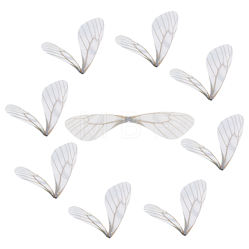 100Pcs Polyester Fabric Wings Crafts Decoration FIND-SC0002-04-1