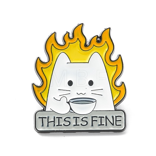 Word This is Fine Alloy Brooch JEWB-M022-15-1
